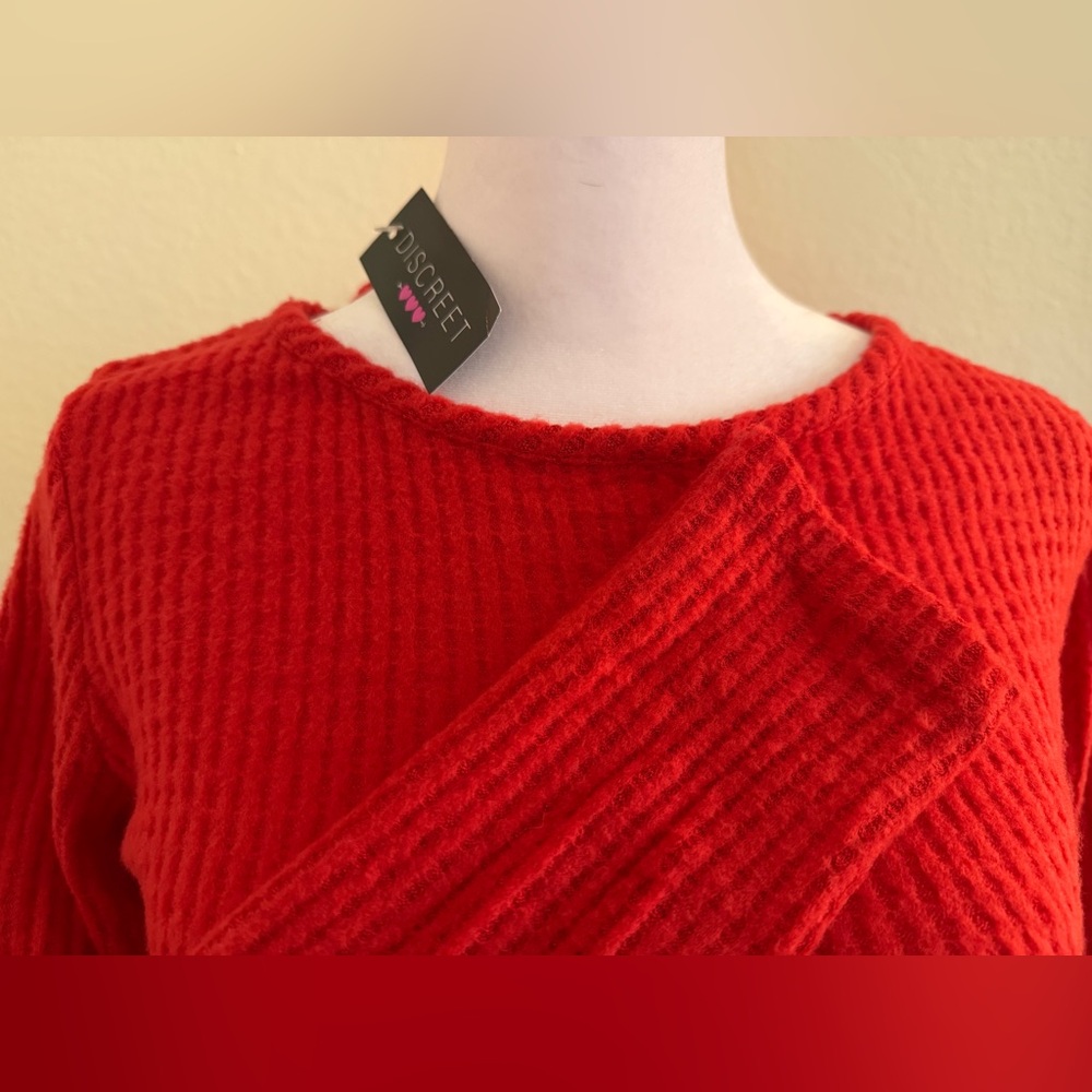 Red Knit Sweater - Picture 5 of 6